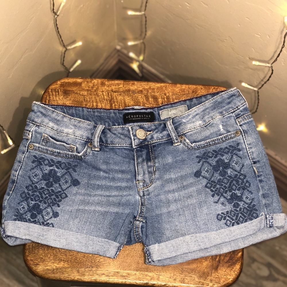 denim shorts